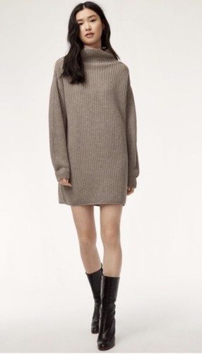 NWT Aritzia Wilfred Montpellier Sweater Dress Italian Merino Wool Size  Small HTF | eBay